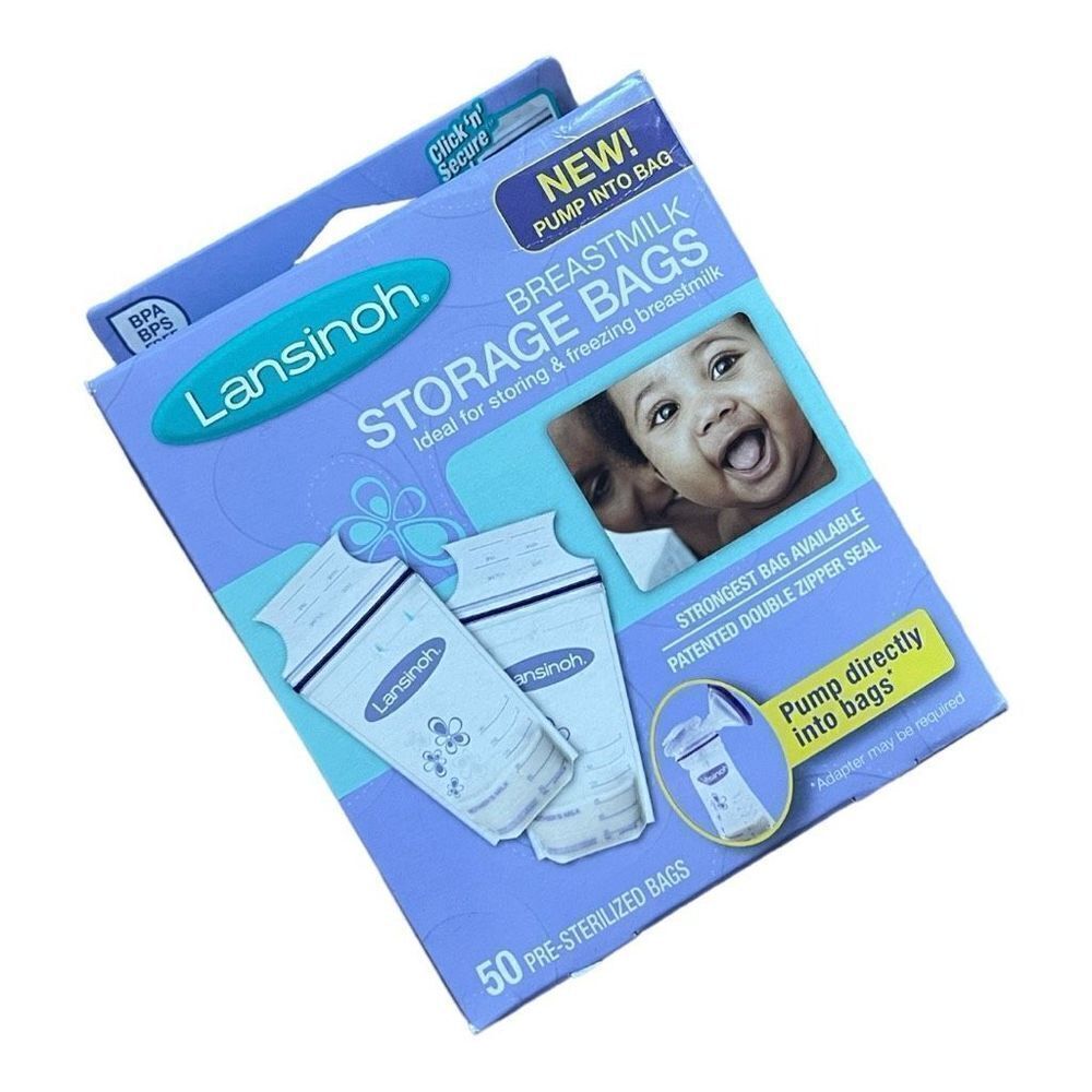 Brand New Lansinoh Breast Milk Storage Bags 50 Ct